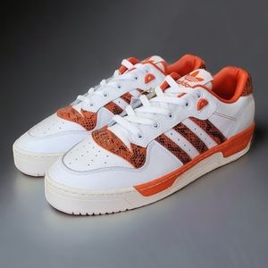 ADIDAS Originals Sneakers Rivalry Low Orange Snakeskin HP9048, Size 10 US. NWT